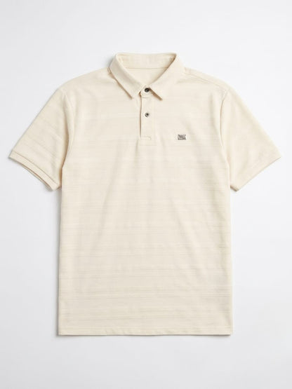Horizontal stripe cotton shirt